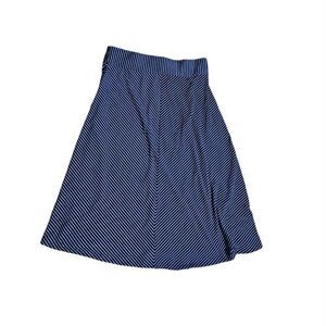 Women's ROZ & ALI Striped Skirt Medium